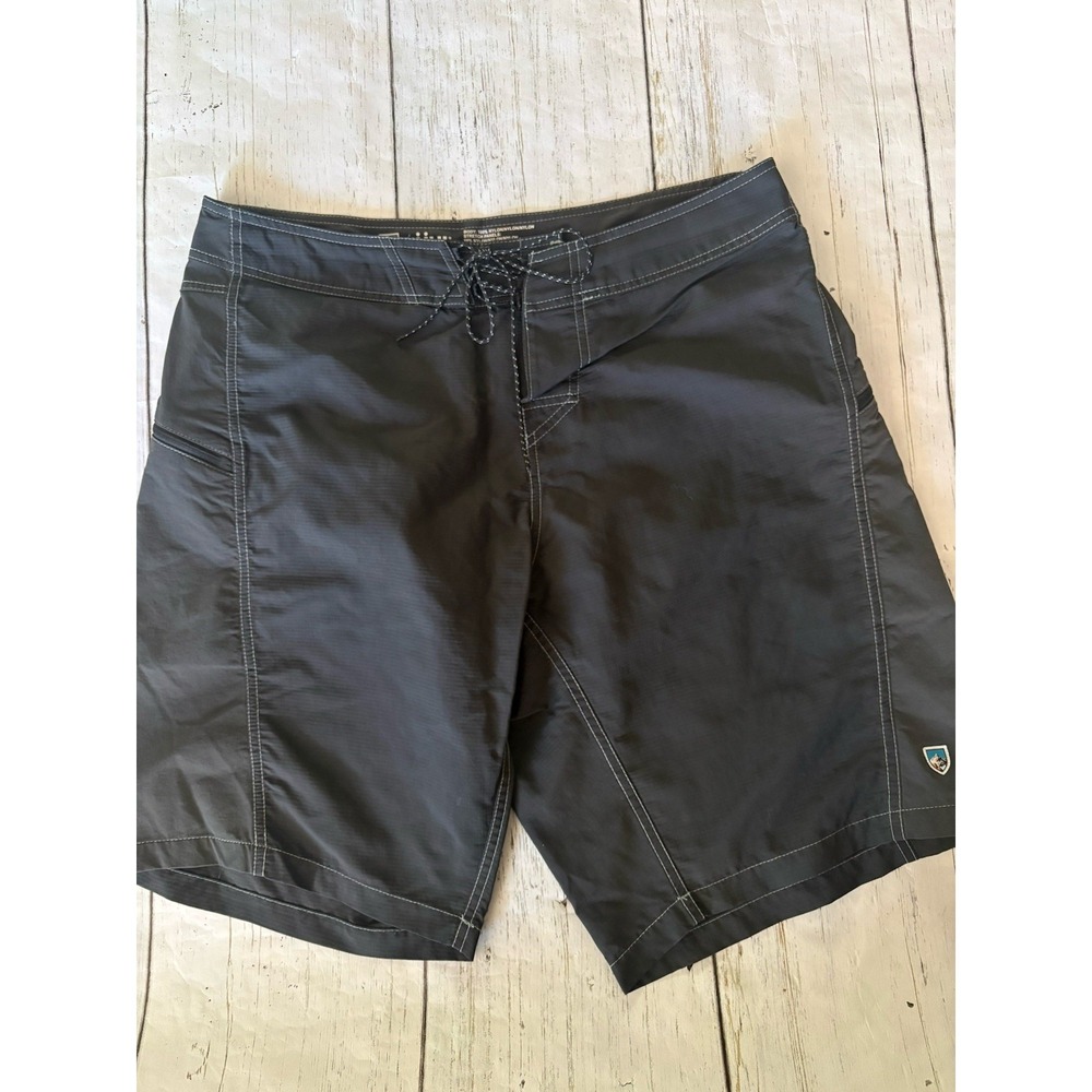 Kuhl Mutiny Board Shorts Black Hybrid Hiking Outdoors Size 36